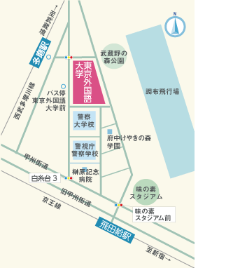 最寄り駅からの地図