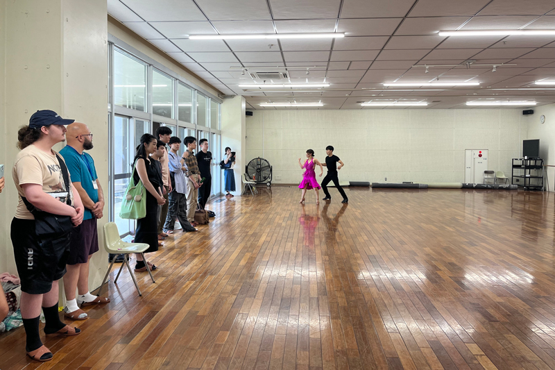 (写真)競技ダンス部見学
