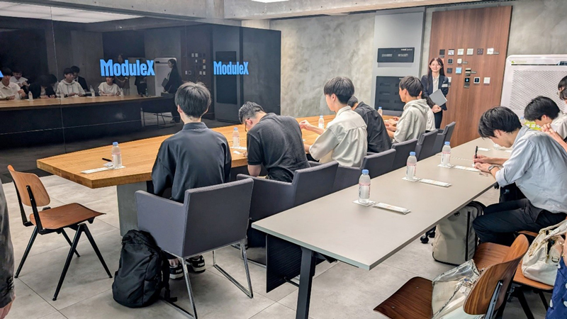 株式会社ModuleX訪問の様子