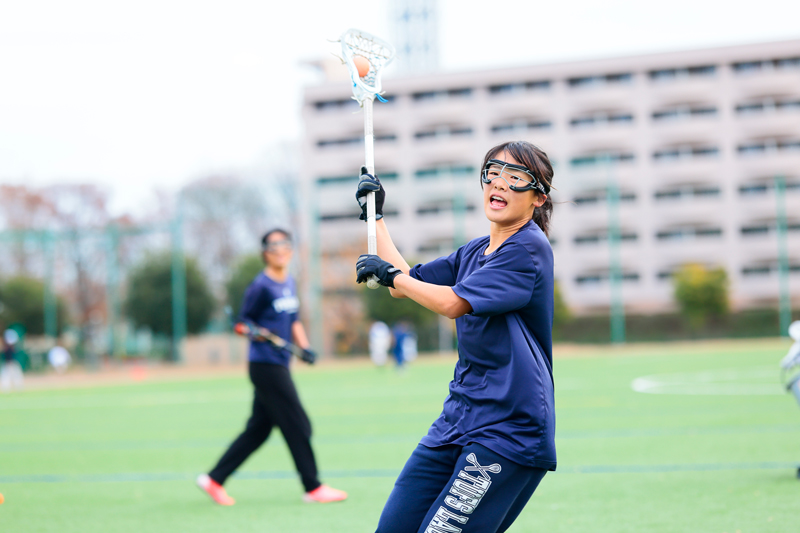 ラクロス部の写真